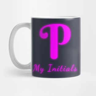 Letter P Letter Art Mug